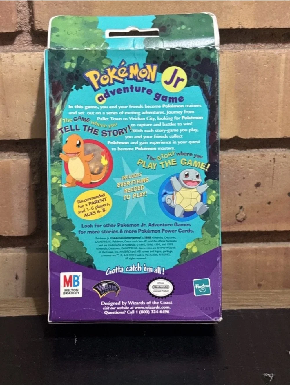 Vintage 1999 Wizards Of The Coast Pokémon Jr Adventure Game Sealed Made In USA